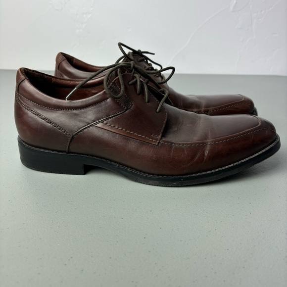 Johnston & Murphy Brown Leather Oxford Dress Shoes Men's Size 9 M - Picture 1 of 11
